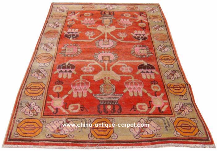 xinjiang antique rug