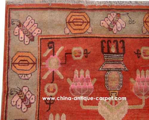 xinjiang antique rug