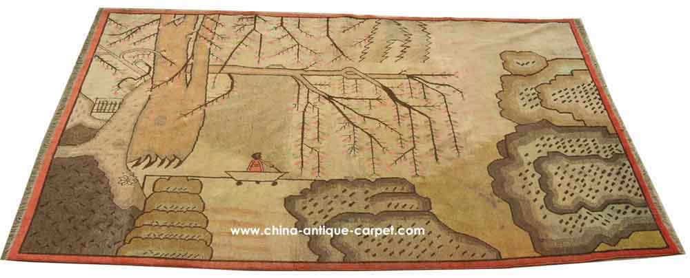 xinjiang antique rug